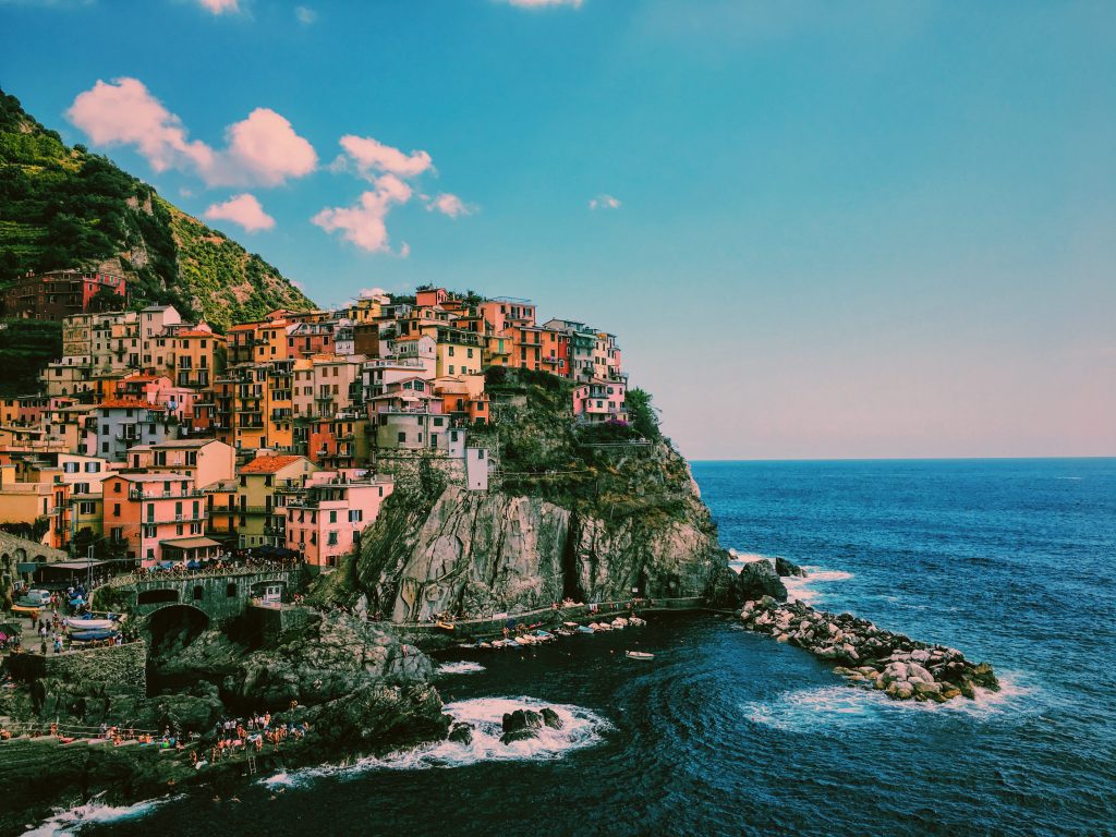 Manarole, one of the five villages of cinque terre