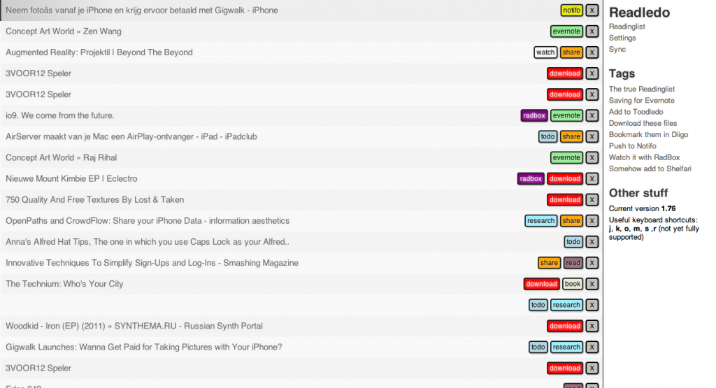 Readledo, a better readinglist.